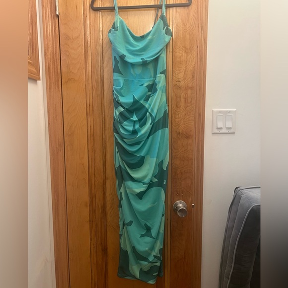 JLUXLABEL Green Ruched Dress - Picture 2 of 5